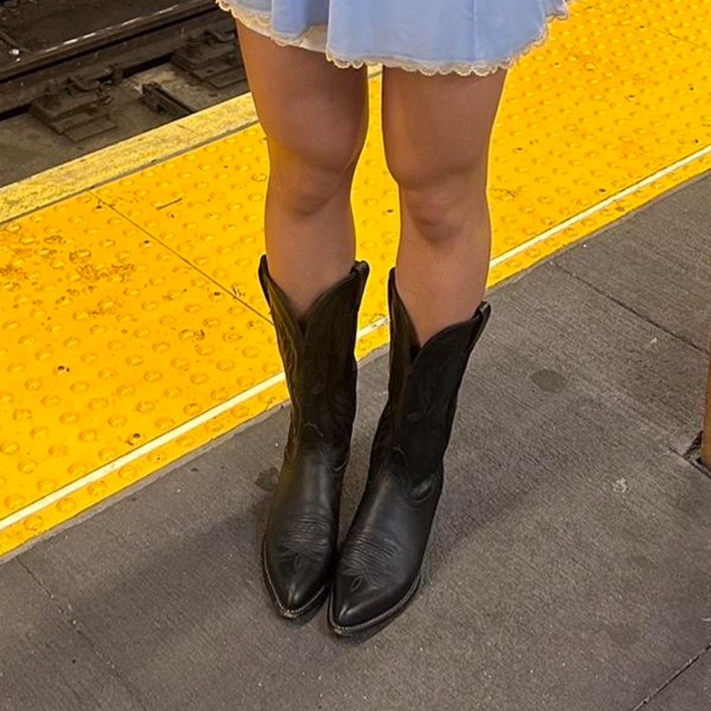 Tony Lama Black Cowboy Boots